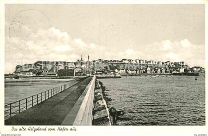 Helgoland Das alte Helgoland vom Hafen aus