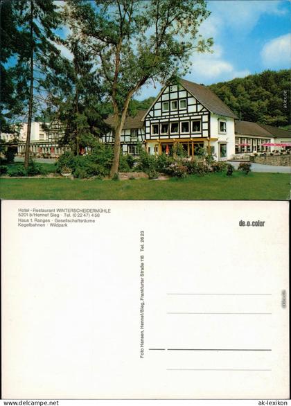 Hennef (Sieg) Hotel - Restaurant Winterscheidermühle 1992