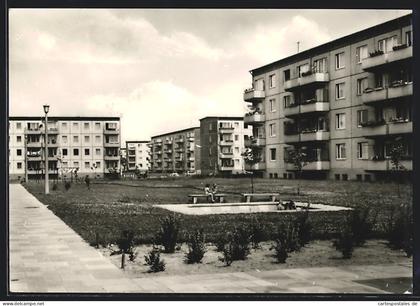 AK Henningsdorf bei Berlin, Neubauviertel Hans-Beimler- und Karl-Marx-Strasse