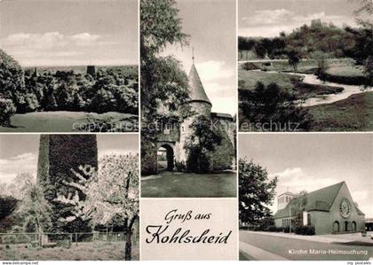 Kohlscheid Herzogenrath NRW Panorama Burgtor Turm Kirche Maria Heimsuchung