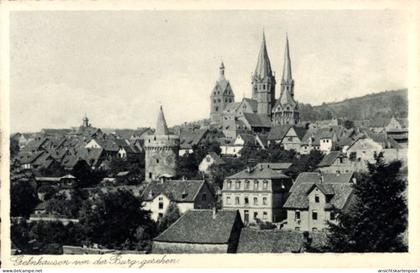 CPA Gelnhausen im Main Kinzig Kreis Hessen, Blick auf die Stadt von der Burg aus