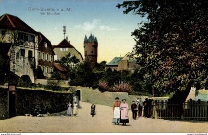 CPA Groß Steinheim Hanau im Main Kinzig Kreis Hessen, Maintor, Anwohner, Turm