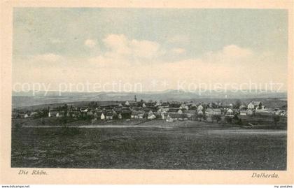 Gersfeld Rhoen Dalherda in der Rhoen Gesamtansicht