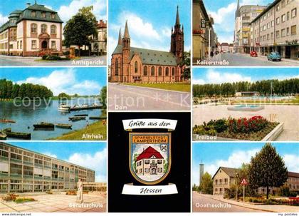 Lampertheim Bergstrasse Amtsgericht Dom Kaiserstrasse Freibad Altrhein Berufssch