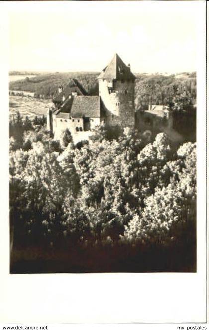 Lichtenfels Hessen Burg Lichtenfels  ungelaufen ca. 1955