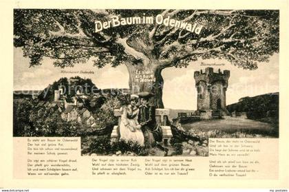 Lindenfels Odenwald Baum im Odenwald Bismarkwarte