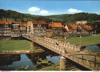 Rotenburg Fulda Fachwerkhaeuser an der Fulda