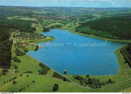 Schotten Vogelsbergkreis Hessen Niddatalsperre Stausee Luftbild Segelboote Campi