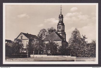 Vintage postcard Evangelical Church Loehnberg Lahn Hesse Germany