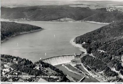 Waldeck Edersee Waldeck Hotel Schloss Waldeck Fliegeraufnahme
