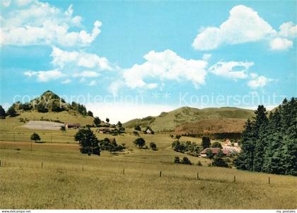 Wasserkuppe Rhoen Landschaftspanorama Naturpark Rhoen Wachtkueppel Pferdskopf