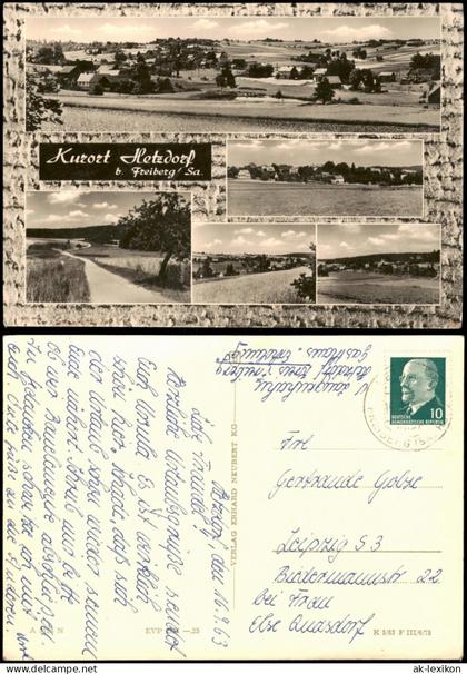 Hetzdorf-Halsbrücke Mehrbildansicht Kurort Hetzdorf mit Gasthaus Erholung 1963