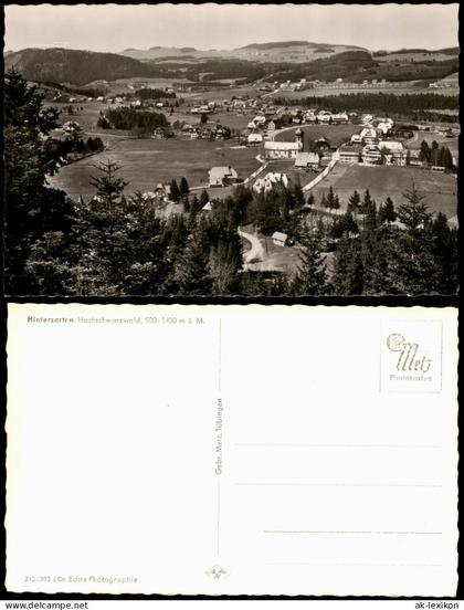 Ansichtskarte Hinterzarten Panorama-Ansicht Hinterzarten Hochschwarzwald 1960
