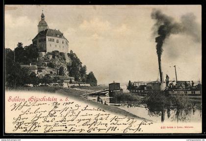AK Hirschstein, Dampfer am Schloss