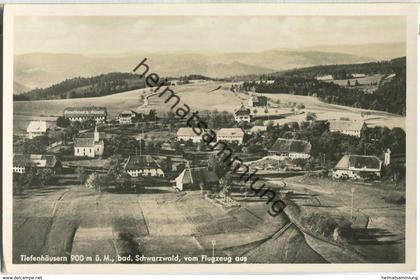 79862 Höchenschwand - Tiefenhäusern - Fliegeraufnahme - Foto-Ansichtskarte - Verlag A. Weber & Co Stuttgart