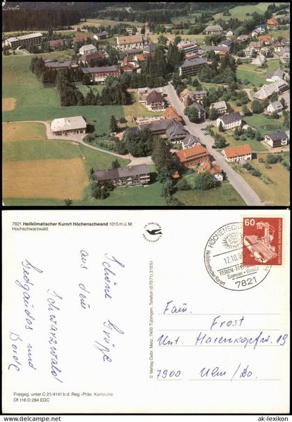 Ansichtskarte Höchenschwand Luftbild 1965