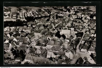 AK Höchstadt a. d. Aisch, Ortsansicht vom Flugzeug aus