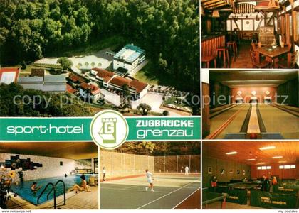 Hoehr-Grenzhausen Sporthotel Zugbruecke Grenzau Hallenbad Tennis Tischtennis Keg