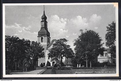 AK Hohen Neuendorf, Partie an der Kirche