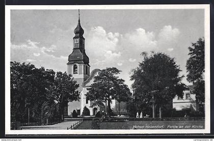 AK Hohen-Neuendorf, Partie an der Kirche