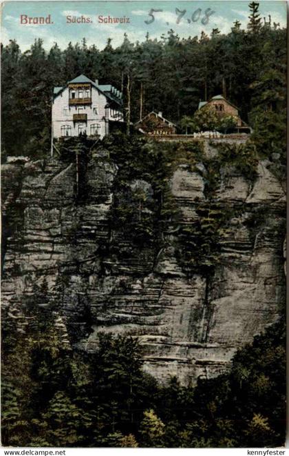 Sächs. Schweiz, Der Brand bei Hohnstein,