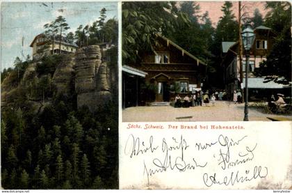 Sächs. Schweiz, Der Brand bei Hohnstein