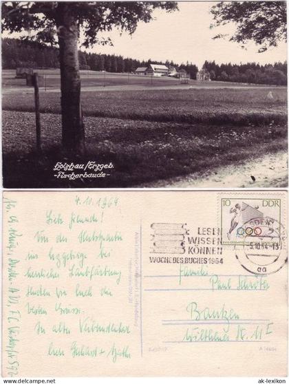 Ansichtskarte Holzhau-Rechenberg-Bienenmühle Fischerbaude 1964