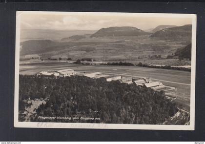 Dt. Reich AK Fliegerlager Hornberg vom Flugzeug aus