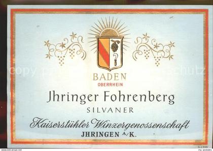 Ihringen Weinetikette