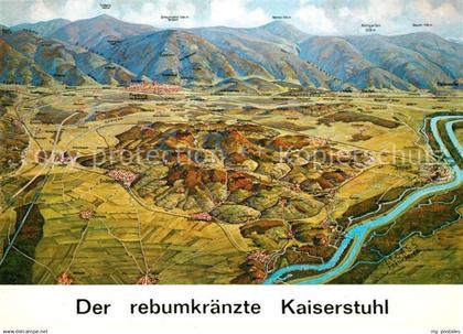 Kaiserstuhl Region Panoramakarte