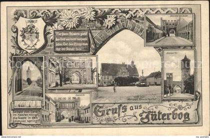 Jueterbog Brandenburg Tor Marktplatz Rathaus Denkmal Terzels Ablasskasten Wappen