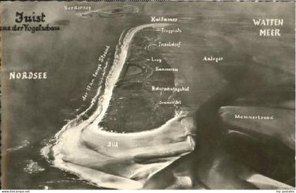 Juist Nordseebad Juist Fliegeraufnahme x 1961