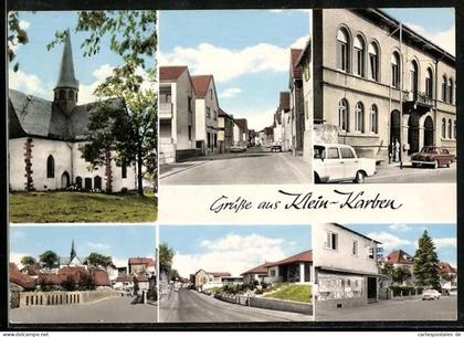 AK Klein-Karben, Kirche, Strassenansicht mit Autos