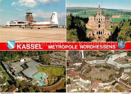 Kassel Flughafen Kassel Calden Herkules Kurhessentherme Koenigsplatz Fliegeraufn