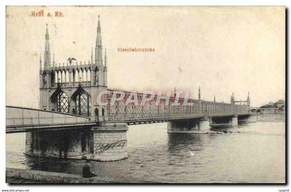 CPA Kehl Eisenbahnbrucke