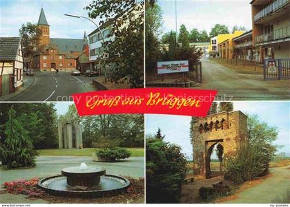Brueggen Erft Kerpen NRW Strasse Krankenhaus Park Brunnen Monument
