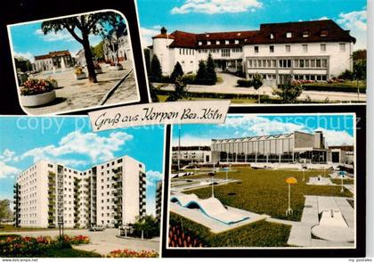 Kerpen  Rheinland Ortspartie Schule Hochhaus Minigolf