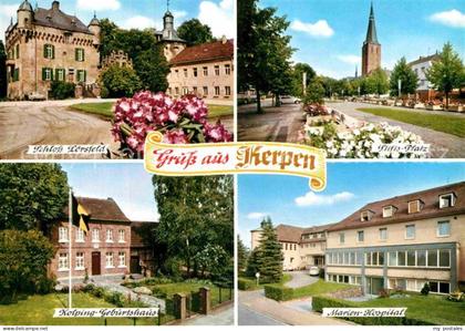 Kerpen Rheinland Schloss Loersfeld Stiftsplatz Kirche Hospital Kolping Geburtsha