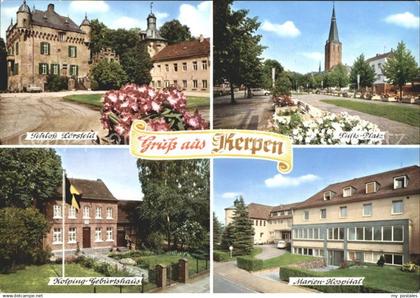 Kerpen Rheinland Schloss Loersfeld Stiftsplatz Marienhospital Kolping Geburtshau