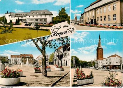 Kerpen  Rheinland Schule Strassenpartien Kirche