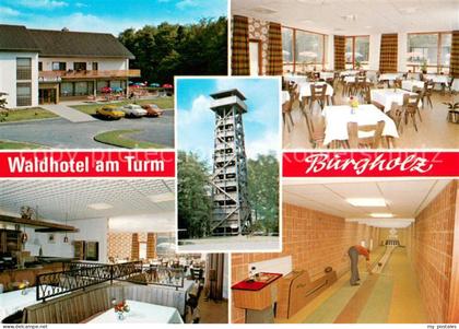 Burgholz Kirchhain Waldhotel am Turm Gastraeume Kegelbahn