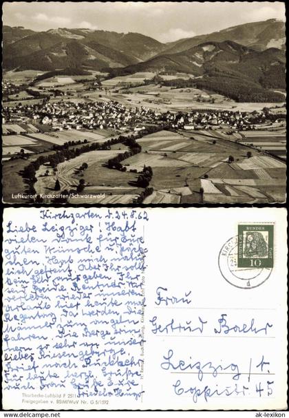 Ansichtskarte Kirchzarten Luftbild 1963