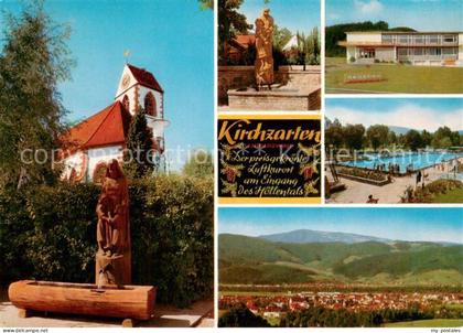 Kirchzarten Kirche Brunnen Kurhaus Schwimmbad Panorama