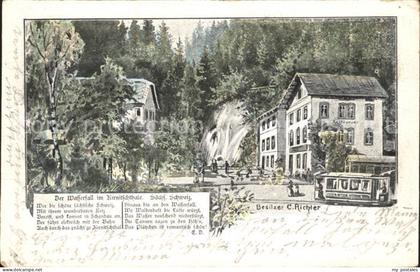 Kirnitzschtal Wasserfall Restaurant Deutsche Reichspost