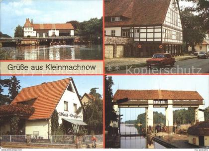 Kleinmachnow Teltowkanal Schleuse Fachwerkhaus Wald Drogerie
