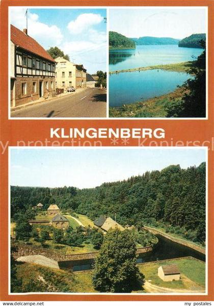 Klingenberg Sachsen Hauptstrasse Talsperre Blick von der Staumauer