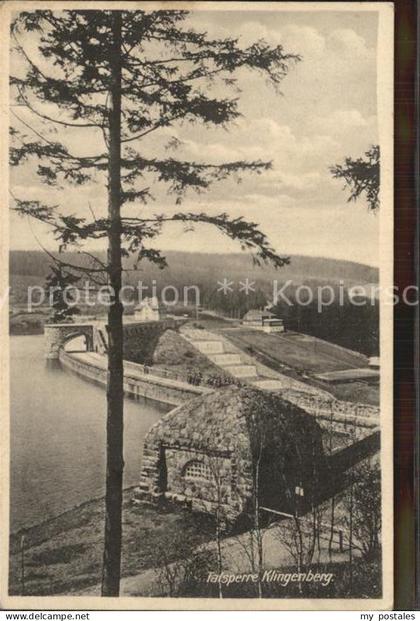 Klingenberg Sachsen Talsperre Sperrmauer Stausee