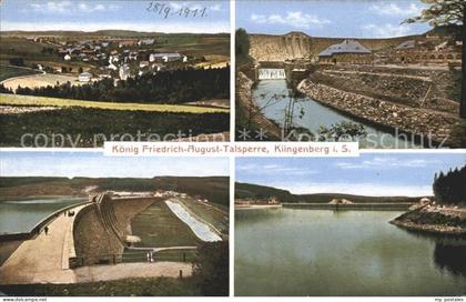 Klingenberg Sachsen Total Koenig Friedr Aug Talsperre Teilansichten