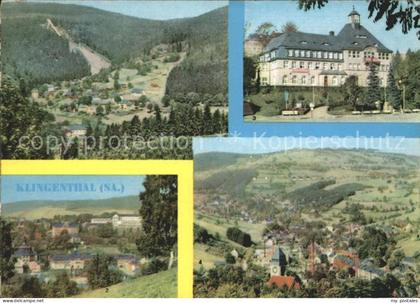 Klingenthal Vogtland Gr Aschbergschanze Klingenthal I Rathaus Klingenthal II mit