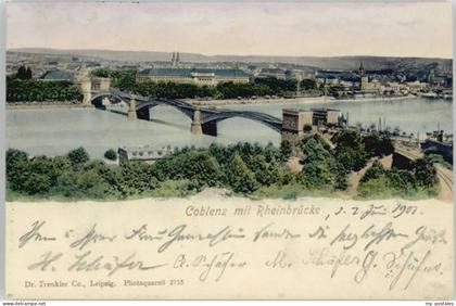 Koblenz Rhein Koblenz Rheinbruecke